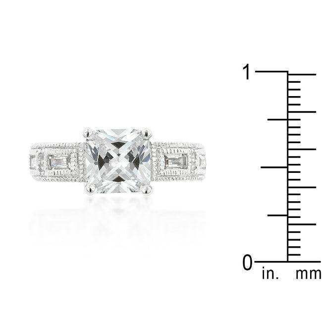 Clear Cubic Zirconia 5-Stone Ring - JGI - Flyclothing LLC