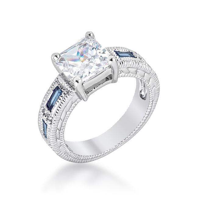 Prima Donna Sapphire Blue Cubic Zirconia Ring - JGI - Flyclothing LLC