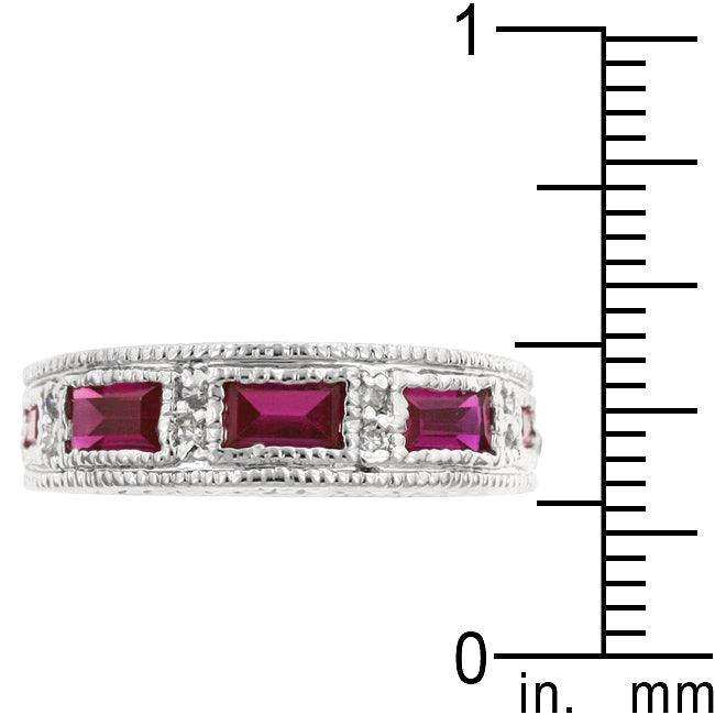 Ruby Red Bezel Eternity Band - JGI - Flyclothing LLC