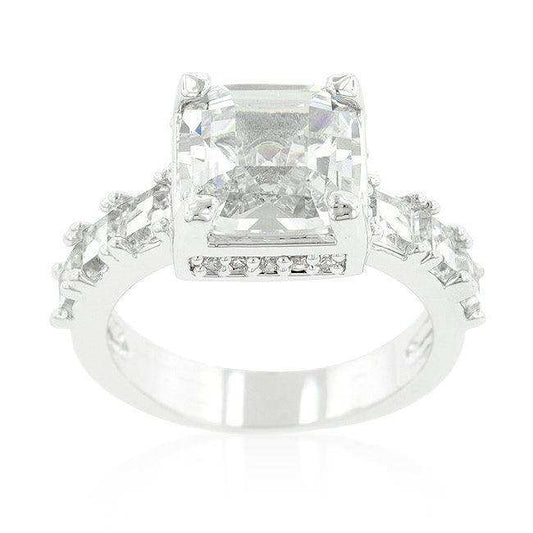 Asscher Cut Engagement Ring - JGI - Flyclothing LLC