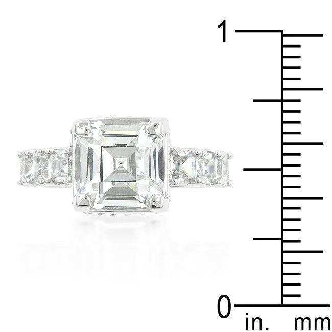 Asscher Cut Engagement Ring - JGI - Flyclothing LLC