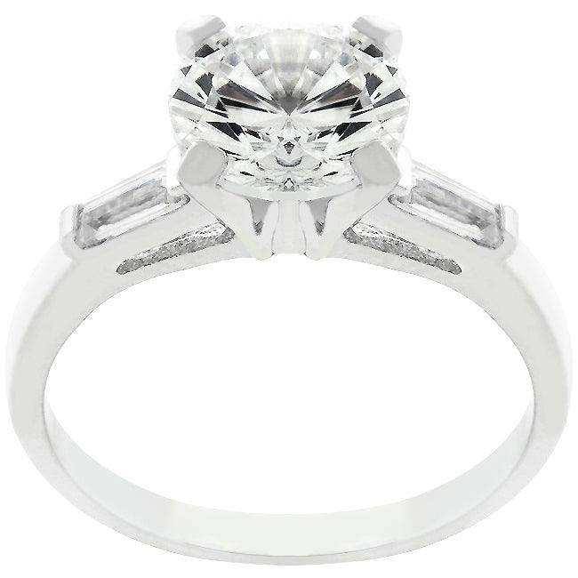 Classic Triple White Engagement Ring - JGI - Flyclothing LLC