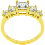 5-Stone Anniversary Ring in Goldtone - JGI - Flyclothing LLC