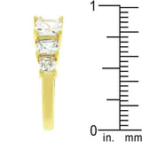 5-Stone Anniversary Ring in Goldtone - JGI - Flyclothing LLC