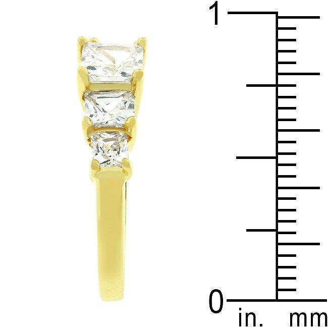 5-Stone Anniversary Ring in Goldtone - JGI - Flyclothing LLC