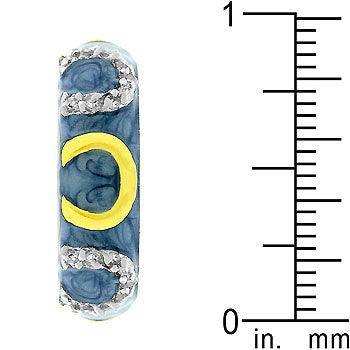 Blue Enamel Horseshoe Ring - JGI - Flyclothing LLC