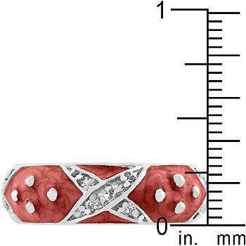 Marbled Pink Enamel Ring - JGI - Flyclothing LLC