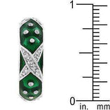 Marbled Forest Green Enamel Ring - JGI - Flyclothing LLC