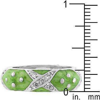 Marbled Apple Green Enamel Ring - JGI - Flyclothing LLC