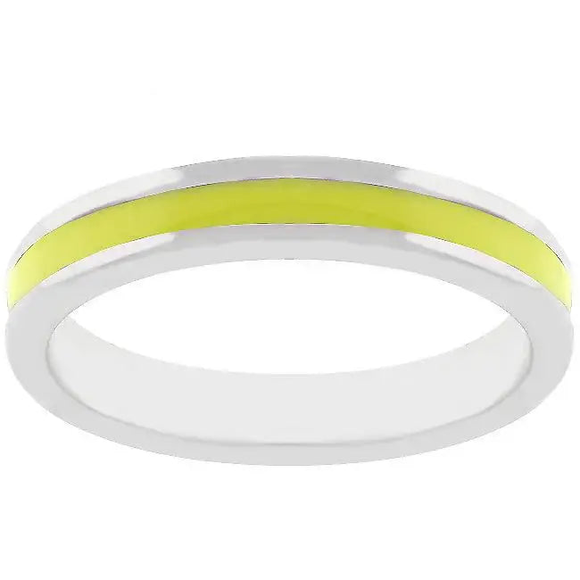 Yellow Enamel Eternity Ring - JGI - Flyclothing LLC