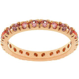 Pink Cubic Zirconia Eternity Ring - JGI - Flyclothing LLC