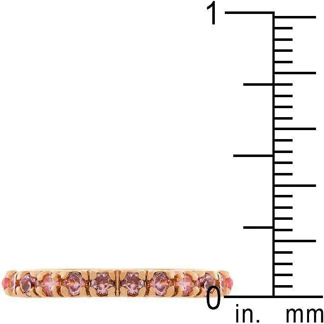 Pink Cubic Zirconia Eternity Ring - JGI - Flyclothing LLC