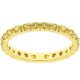 Yellow Cubic Zirconia Eternity Ring - JGI - Flyclothing LLC