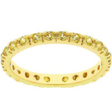 Yellow Cubic Zirconia Eternity Ring - JGI - Flyclothing LLC