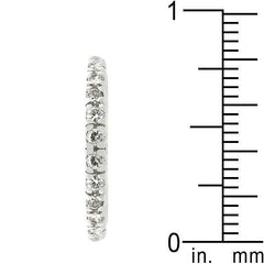 Clear Cubic Zirconia Eternity Ring - JGI