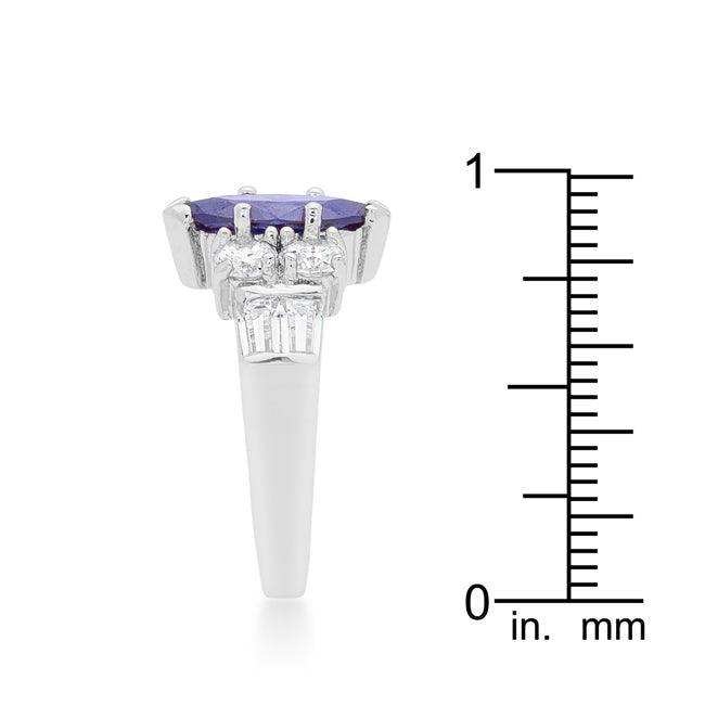 Tanzanite Purple Elegant Cocktail Ring - JGI - Flyclothing LLC