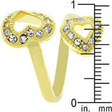 Dual Pave Hearts Ring - JGI