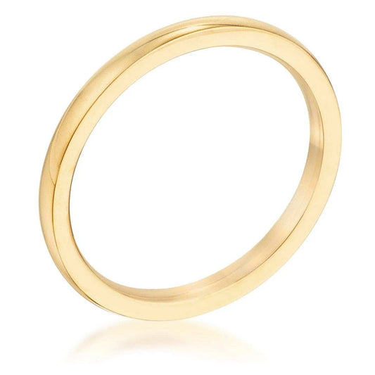 2 mm IPG Gold Stainless Steel Wedding Band - JGI - Flyclothing LLC