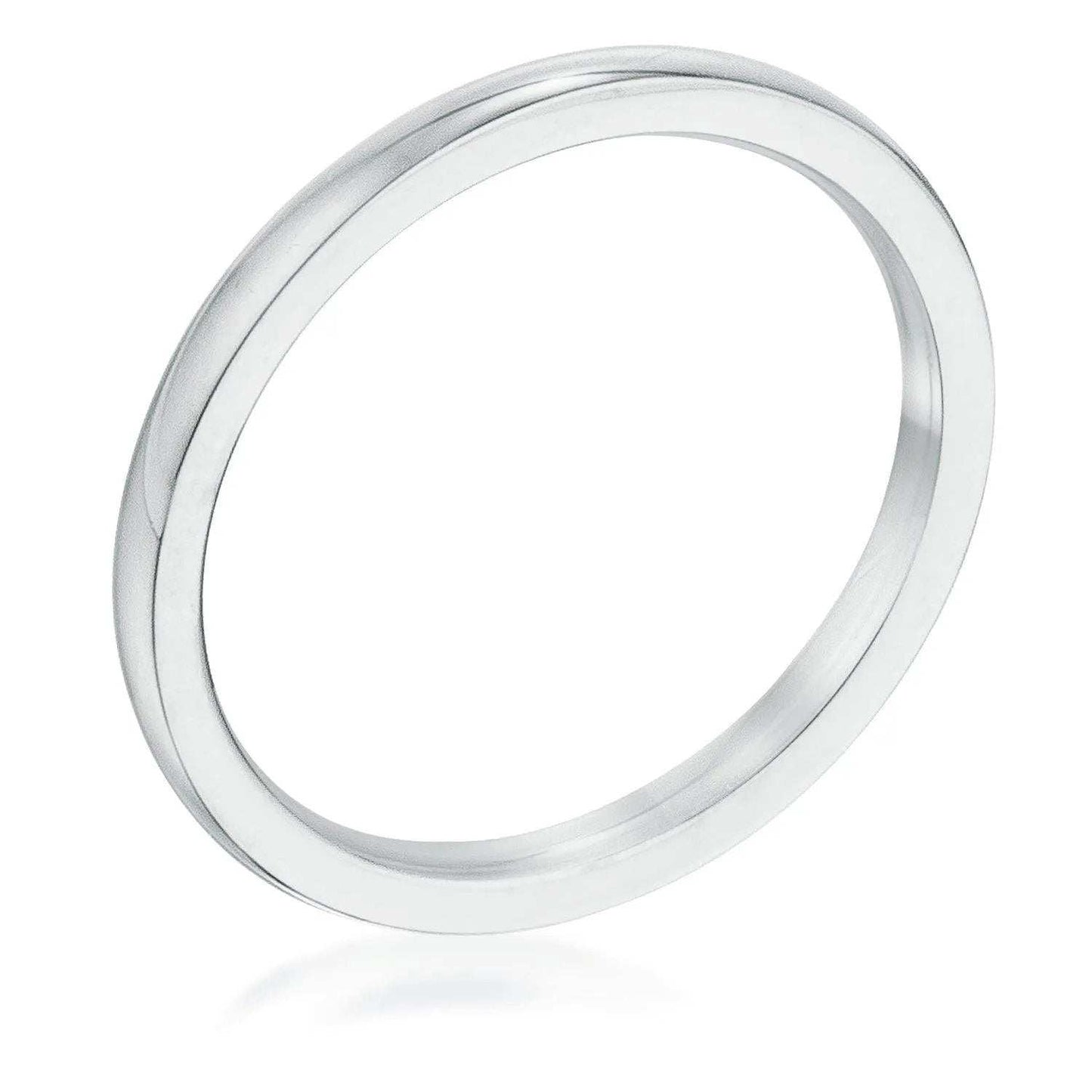 2 mm Stainless Steel Wedding Band - JGI - Flyclothing LLC