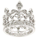 Cubic Zirconia Crown Eternity Ring - JGI - Flyclothing LLC