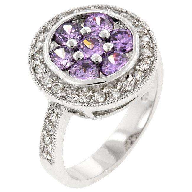 Amethyst Purple Lily Ring - JGI - Flyclothing LLC