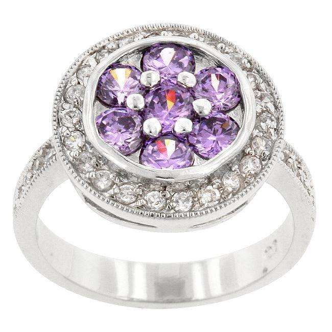 Amethyst Purple Lily Ring - JGI - Flyclothing LLC