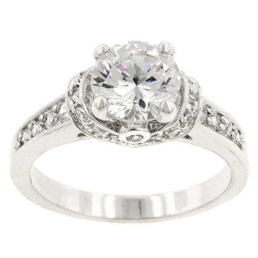 Rhodium Plated Regal Ring - JGI - Flyclothing LLC