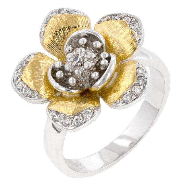 Golden Petals Cocktail Ring - JGI - Flyclothing LLC