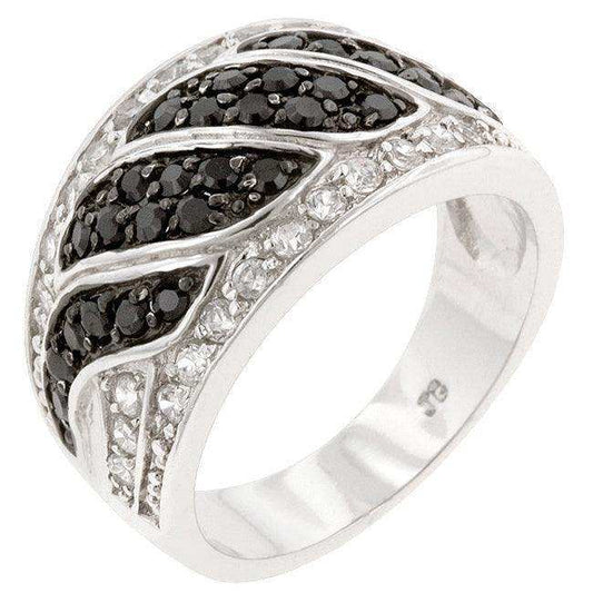 Black &amp; White Swirl Ring - JGI - Flyclothing LLC