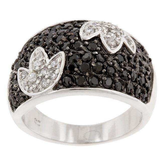Black and White Tulip Ring - JGI - Flyclothing LLC