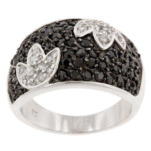Black and White Tulip Ring - JGI - Flyclothing LLC