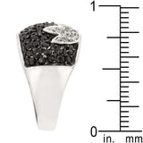 Black and White Tulip Ring - JGI