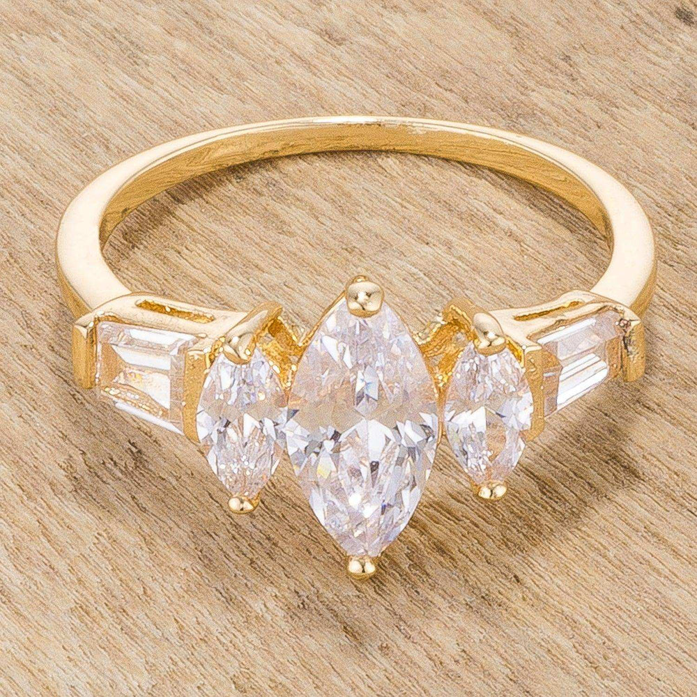 Marquise Triplet Engagement Ring - JGI - Flyclothing LLC