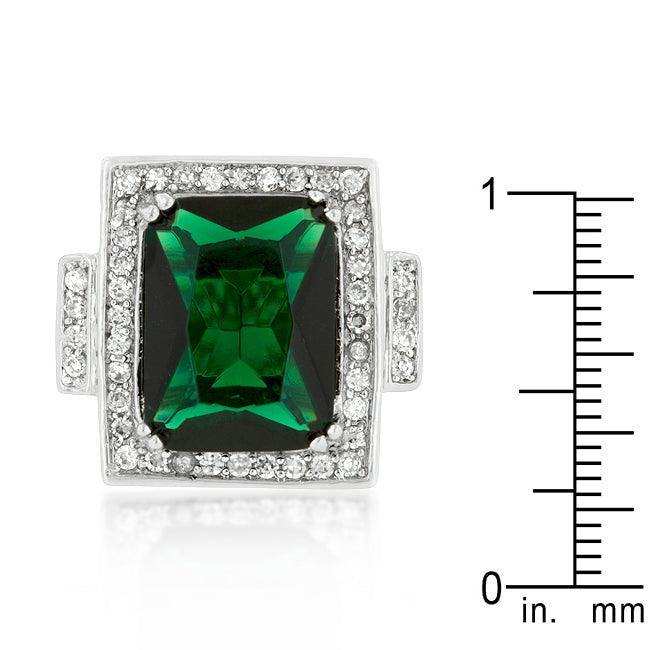 Emerald Green Classic Cocktail Ring - JGI - Flyclothing LLC