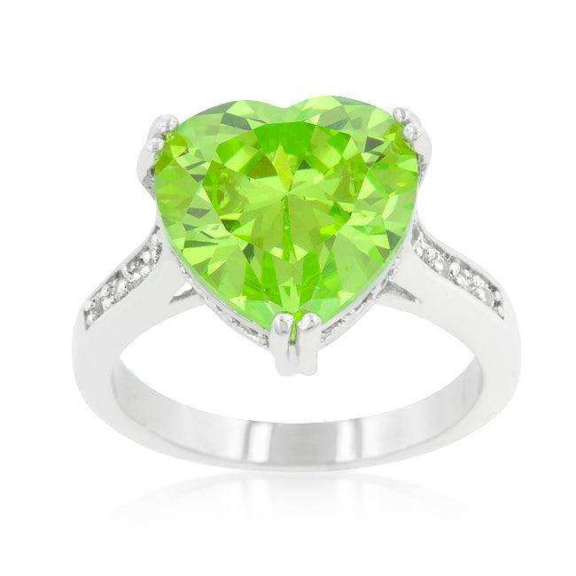 Apple Green Heart Ring - JGI - Flyclothing LLC