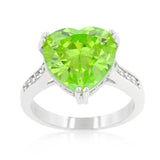 Apple Green Heart Ring - JGI