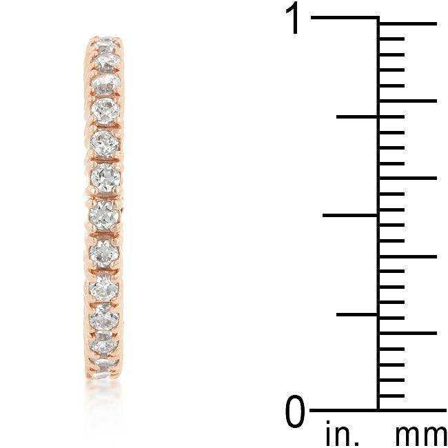 Rose Gold Finish Cubic Zirconia Eternity Band - JGI - Flyclothing LLC
