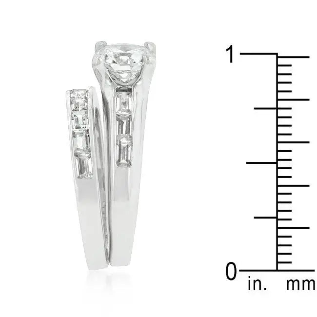 Rhodium Plated Stackable Ring Set - JGI - Flyclothing LLC