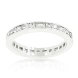 Alternating Cubic Zirconia Eternity Band - JGI - Flyclothing LLC