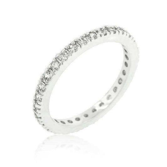 Delicate Cubic Zirconia Eternity Band - JGI - Flyclothing LLC