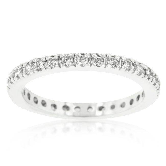 Delicate Cubic Zirconia Eternity Band - JGI - Flyclothing LLC