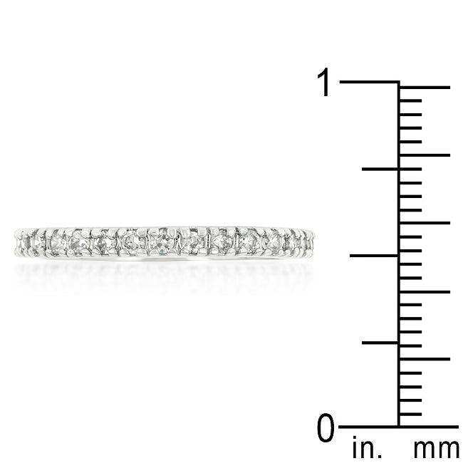 Delicate Cubic Zirconia Eternity Band - JGI - Flyclothing LLC