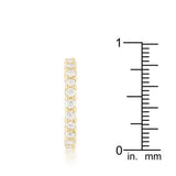 Goldtone Cubic Zirconia Eternity Band - JGI - Flyclothing LLC