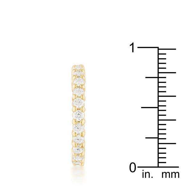 Goldtone Cubic Zirconia Eternity Band - JGI - Flyclothing LLC