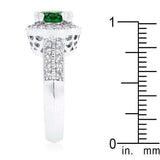 Emerald Halo Engagement Ring - JGI - Flyclothing LLC