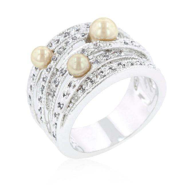 Champagne Pearl Cocktail Ring - JGI - Flyclothing LLC
