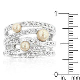 Champagne Pearl Cocktail Ring - JGI - Flyclothing LLC