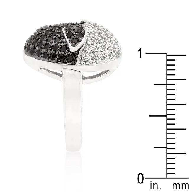 Black and White Cubic Zirconia Baby Chick Ring - JGI - Flyclothing LLC