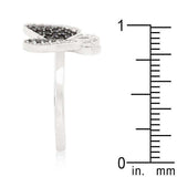 Black and White Cubic Zirconia Butterfly Ring - JGI - Flyclothing LLC