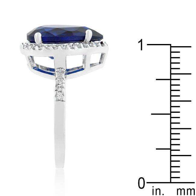 Sapphire Cubic Zirconia Drop Ring - JGI - Flyclothing LLC